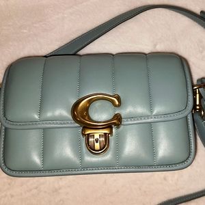 Coach Quilted Studio Bag 19 in Sage
